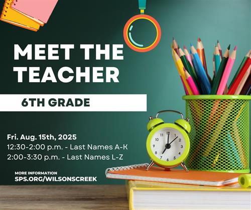  6th Grade Meet the Teacher